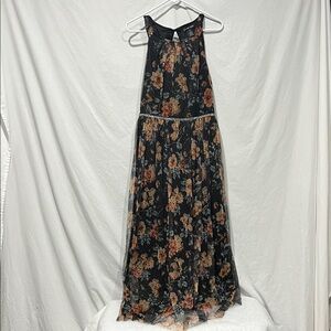 Floral Sleeveless Maxi Dress